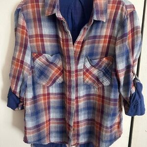 Splendid plaid shirt Size Small